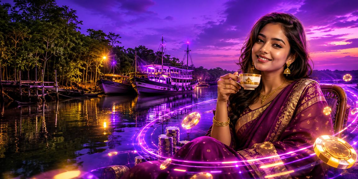 খুলনায় রিবেট বোনাস সমুদ্র সৈকতের পটভূমিতে প্রচারমূলক ব্যানার