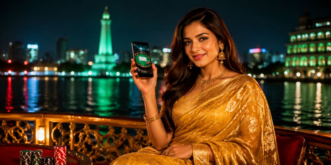 রংপুরে শাড়ি পরিহিত নারী মোবাইলে পোকার খেলছেন