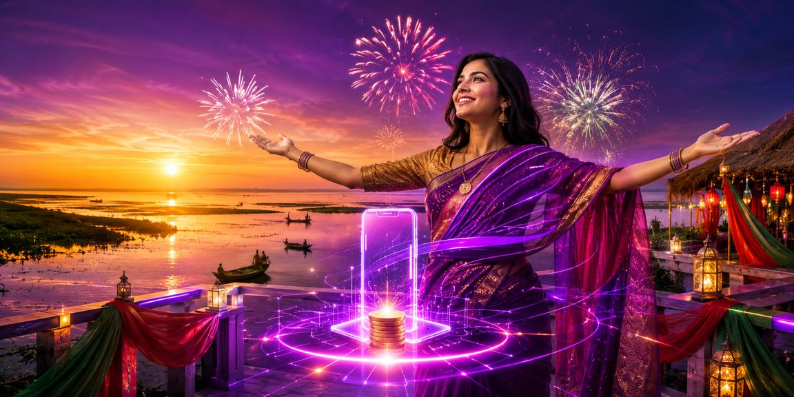 তাঙ্গুয়ার হাওরে লাল-সবুজ থিমে ডিপোজিট প্রক্রিয়ার চিত্র